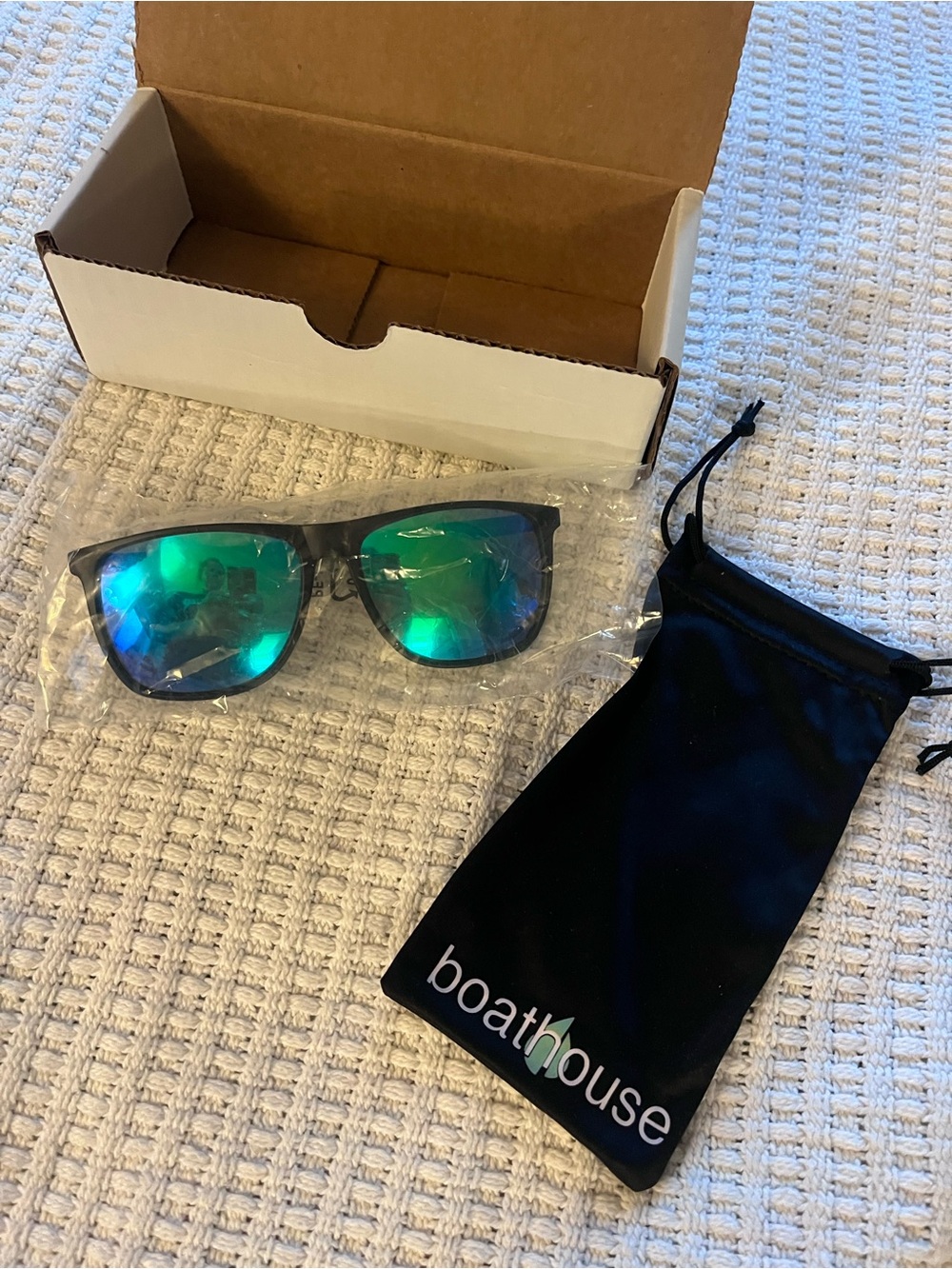 Boathouse Mirrored Green Lens Sunglasses